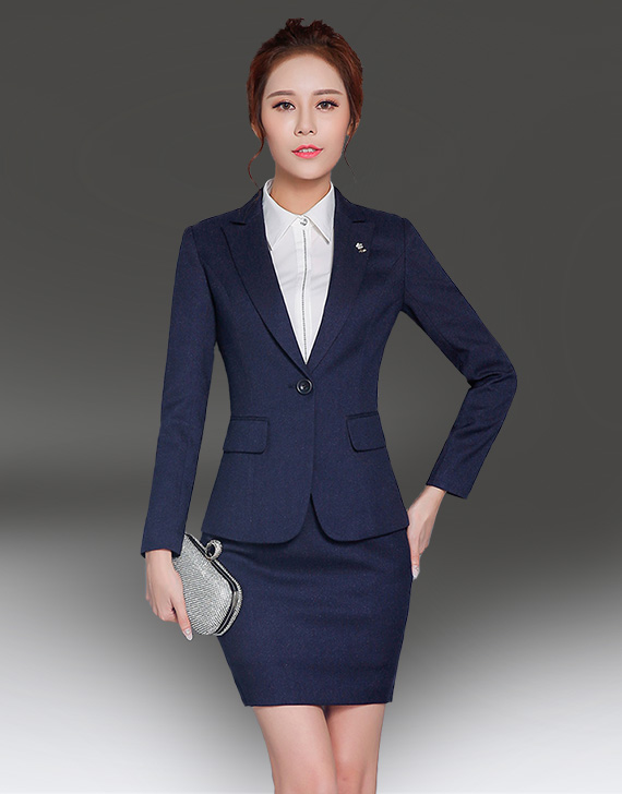 重庆女式西服工作服价格ZY002