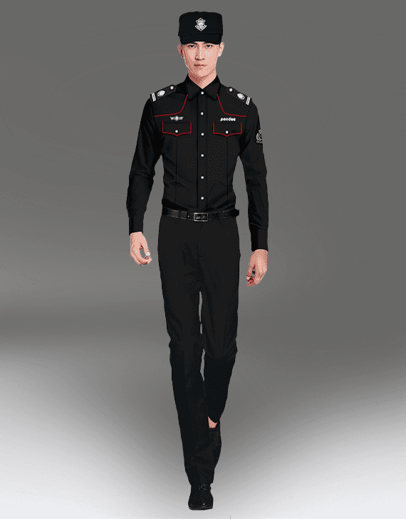 重庆深色保安服春秋装