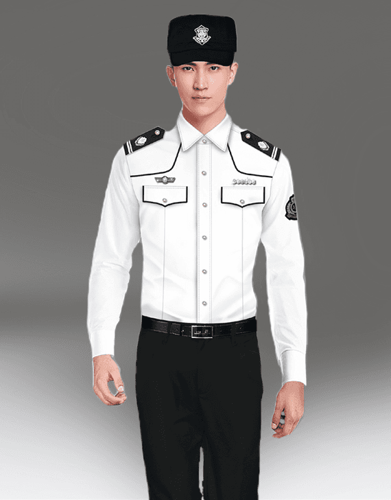 重庆白色春秋式保安服装新款上市