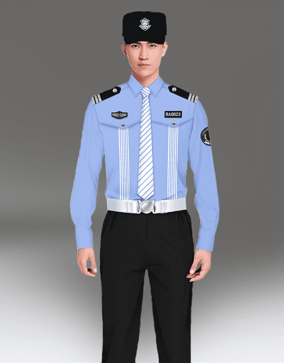 重庆灰色春秋保安服装报价